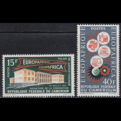 Kamerun Mi.Nr. 408-09 Europafrique (2 Werte)