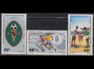 Kamerun Mi.Nr. 685-87 Afrik. Fußballpokal (3 Werte)