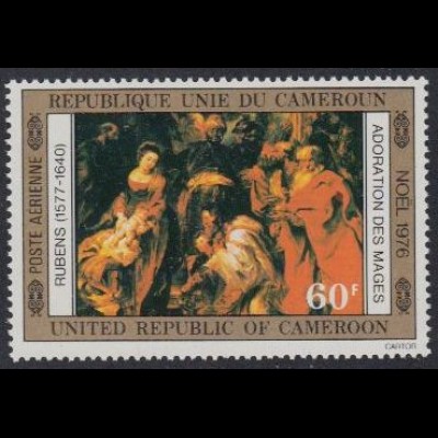 Kamerun Mi.Nr. 829 Weihnachten, Rubens, Anbetung der Könige (60)