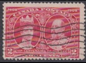 Kanada Mi.Nr. 86 Quebec, Königin Alexandra, König Edward VII (2 Werte)