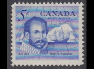 Kanada Mi.Nr. 355 Martin Frobisher. Segelschiff, Eisberg (5)