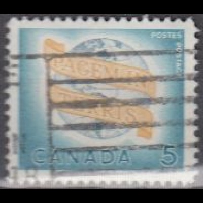 Kanada Mi.Nr. 360 Weltfrieden, Weltkugel, Inschrift PACEM IN TERRIS (5)
