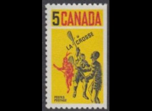 Kanada Mi.Nr. 424 Indianisches Ballspiel Lacrosse, rechts geschnitten (5)