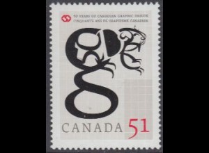 Kanada Mi.Nr. 2351 50Jahre Kanadischer Graphikdesigner-Verband (51)