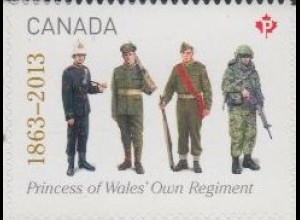 Kanada Mi.Nr. 2962 Princess of Wales' Own Regiment, skl. (-)