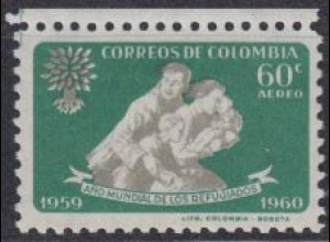 Kolumbien Mi.Nr. 926 Weltflüchtlingsjahr, Flüchtlingsfamilie (60)