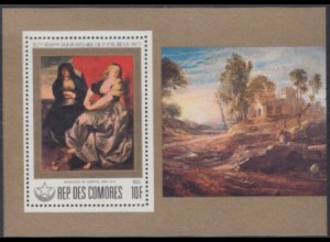 Komoren Mi.Nr. Block 159 Rubens, 400.Geb., Gemälde Maria Magdalena und Martha