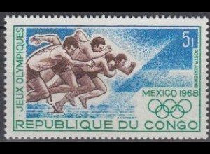 Kongo (Brazzaville) Mi.Nr. 167 Olympia 1968 Mexiko, Laufen (5)