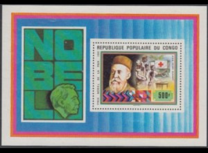 Kongo (Brazzaville) Mi.Nr. Block 16 Nobelpreisträger J.H. Dunant