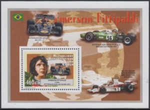 Kongo (Kinshasa) Mi.Nr. 2144A (Block) Formel 1-Fahrer Emerson Fittipaldi