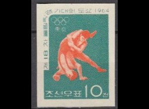 Korea-Nord Mi.Nr. 545ungez. Olympia 1964 Tokio, Ringen (10)