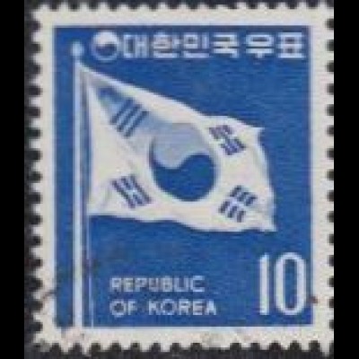 Korea-Süd Mi.Nr. 700 Freim. Landessymbole, Nationalflagge (10)