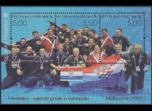 Kroatien Mi.Nr. Block 28 Gewinn der Wasserball-WM in Melbourne