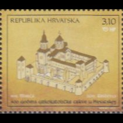 Kroatien Mi.Nr. 1066 400Jahre griech.-kath. Kirche in Kroatien, Kloster (3,10)