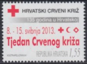 Kroatien Zwangszuschlagsm.Mi.Nr. 128 Rotes Kreuz, Woche des Roten Kreuzes (1,55)