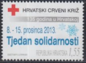 Kroatien Zwangszuschlagsm.Mi.Nr. 130 Rotes Kreuz, Woche der Solidarität (1,55)