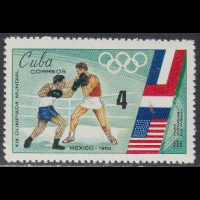 Kuba Mi.Nr. 1438 Olympia 1968 Mexiko, Boxen (4)