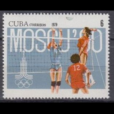 Kuba Mi.Nr. 2415 Olympische Sommerspiele Moskau, Volleyball (6)