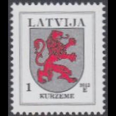 Lettland Mi.Nr. 371C XIII Freim. Wappen, Kurzeme, Jahreszahl 2012 (1)