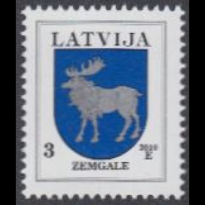 Lettland Mi.Nr. 372C XI Freim. Wappen, Zemgale, Jahreszahl 2010 (3)