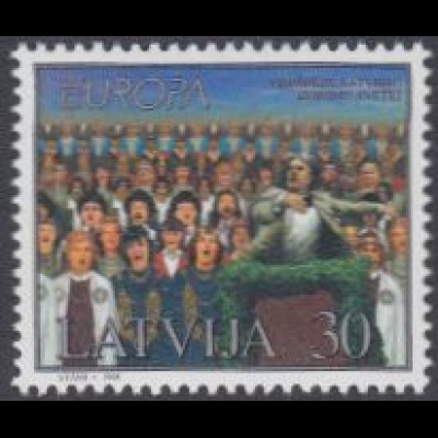 Lettland Mi.Nr. 476 Europa 98, Nat.Feste + Feiertage, Chor (30)
