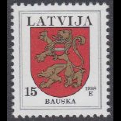 Lettland Mi.Nr. 485A I Freim. Wappen, Bauska (15)