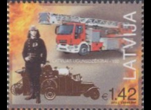 Lettland Mi.Nr. 946 150Jahre organisierte Feuerwehr (1,42)