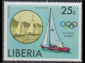 Liberia Mi.Nr. 993A Olympia 1976 Montreal, Segeln (25)