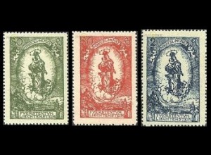 Liechtenstein Mi.Nr. 40-42 80. Geb. des Fürsten, Madonna (3 Werte)