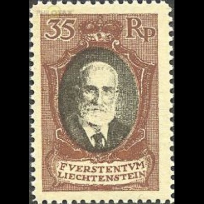 Liechtenstein Mi.Nr. 56 Freim. Fürst Johann II. (35)