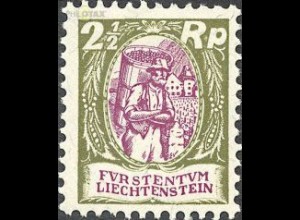 Liechtenstein Mi.Nr. 65 Freim. Winzer im Weinberg (2 1/2)