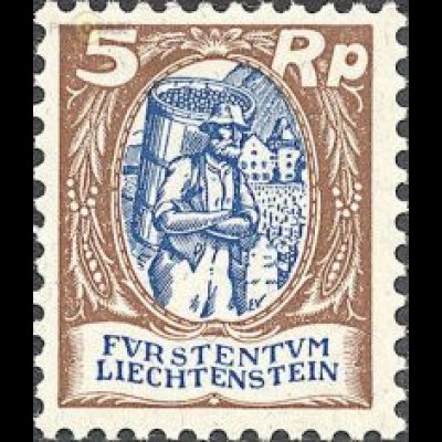 Liechtenstein Mi.Nr. 66 Freim. Winzer im Weinberg (5)