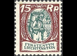 Liechtenstein Mi.Nr. 69 Freim. Winzer im Weinberg (15)