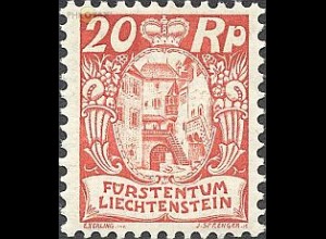 Liechtenstein Mi.Nr. 70 Freim. Innerer Hof Burg Vaduzs (20)