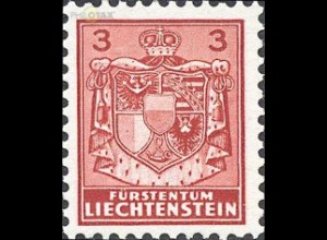 Liechtenstein Mi.Nr. 126 Freim. Landeswappen (3)