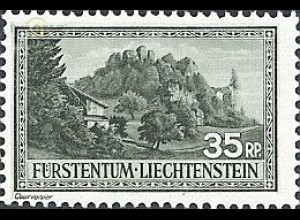 Liechtenstein Mi.Nr. 133 Freim. Klosterruine Schellenberg (35)