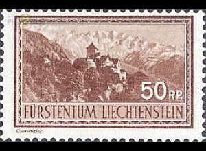 Liechtenstein Mi.Nr. 135 Freim. Burg Vaduz (50)