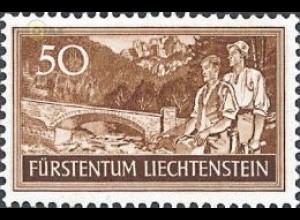 Liechtenstein Mi.Nr. 155 Arbeitsbeschaffung Fürst-Franz-Brücke (50)