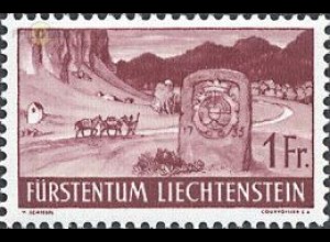 Liechtenstein Mi.Nr. 167 Freim. Grenzstein (1 Fr.)