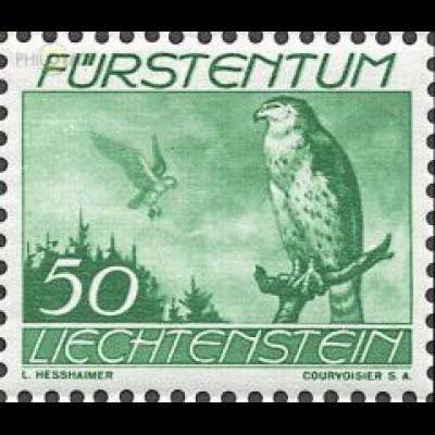 Liechtenstein Mi.Nr. 177 Flp.Ausg. Hühnerhabicht (50)