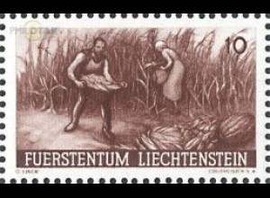 Liechtenstein Mi.Nr. 192 Förd. landw. Erzeugnisse, Maisernte (10)