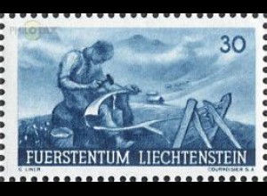 Liechtenstein Mi.Nr. 194 Förd. landw. Erzeugnisse, Sensendengeln (30)