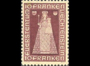 Liechtenstein Mi.Nr. 197 Freim. Madonna in Kapelle von Dux + Wappen (10 Fr.)