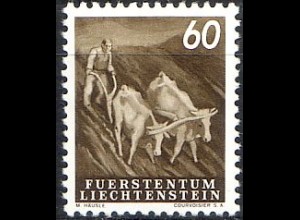 Liechtenstein Mi.Nr. 297 Freim. Pflüger (60)