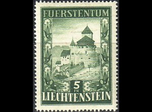Liechtenstein Mi.Nr. 309 Freim. Burg von Vaduz (5 Fr)