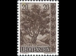 Liechtenstein Mi.Nr. 371 Heimatliche Bäume und Sträucher, Bergahorn (20)