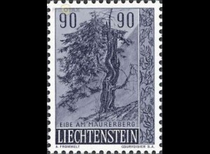 Liechtenstein Mi.Nr. 373 Heimatliche Bäume und Sträucher, Eibe (90)