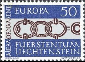 Liechtenstein Mi.Nr. 454 Europa 65, Ornament einer Gürtelschnalle (50)