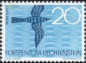 Liechtenstein Mi.Nr. 461 Naturschutz, Reine Luft / Vogel (20)