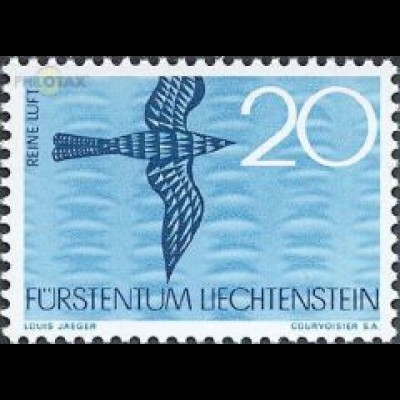 Liechtenstein Mi.Nr. 461 Naturschutz, Reine Luft / Vogel (20)